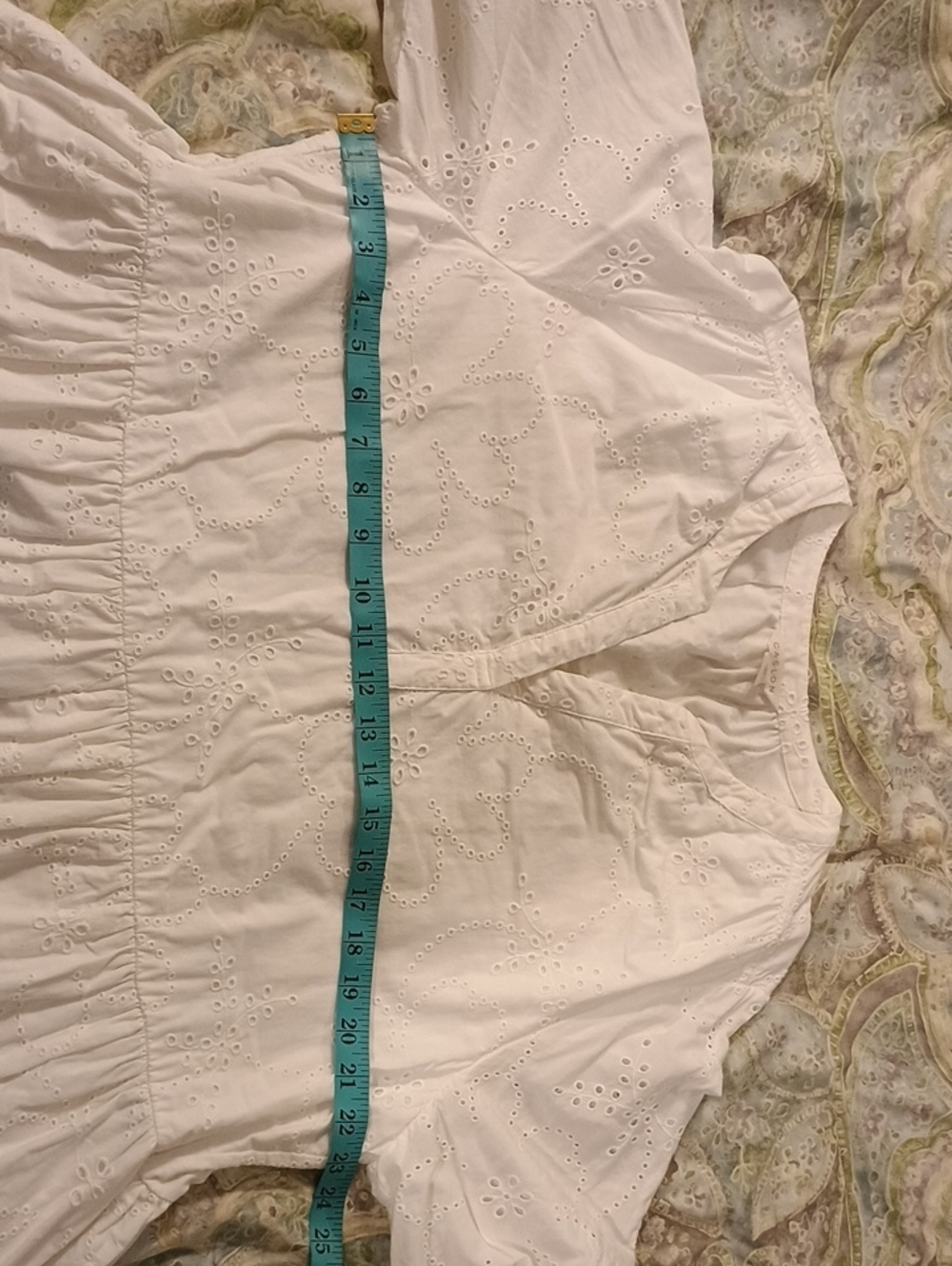 Caslon White Eyelet Tiered Midi Shift Dress - Picture 5 of 5